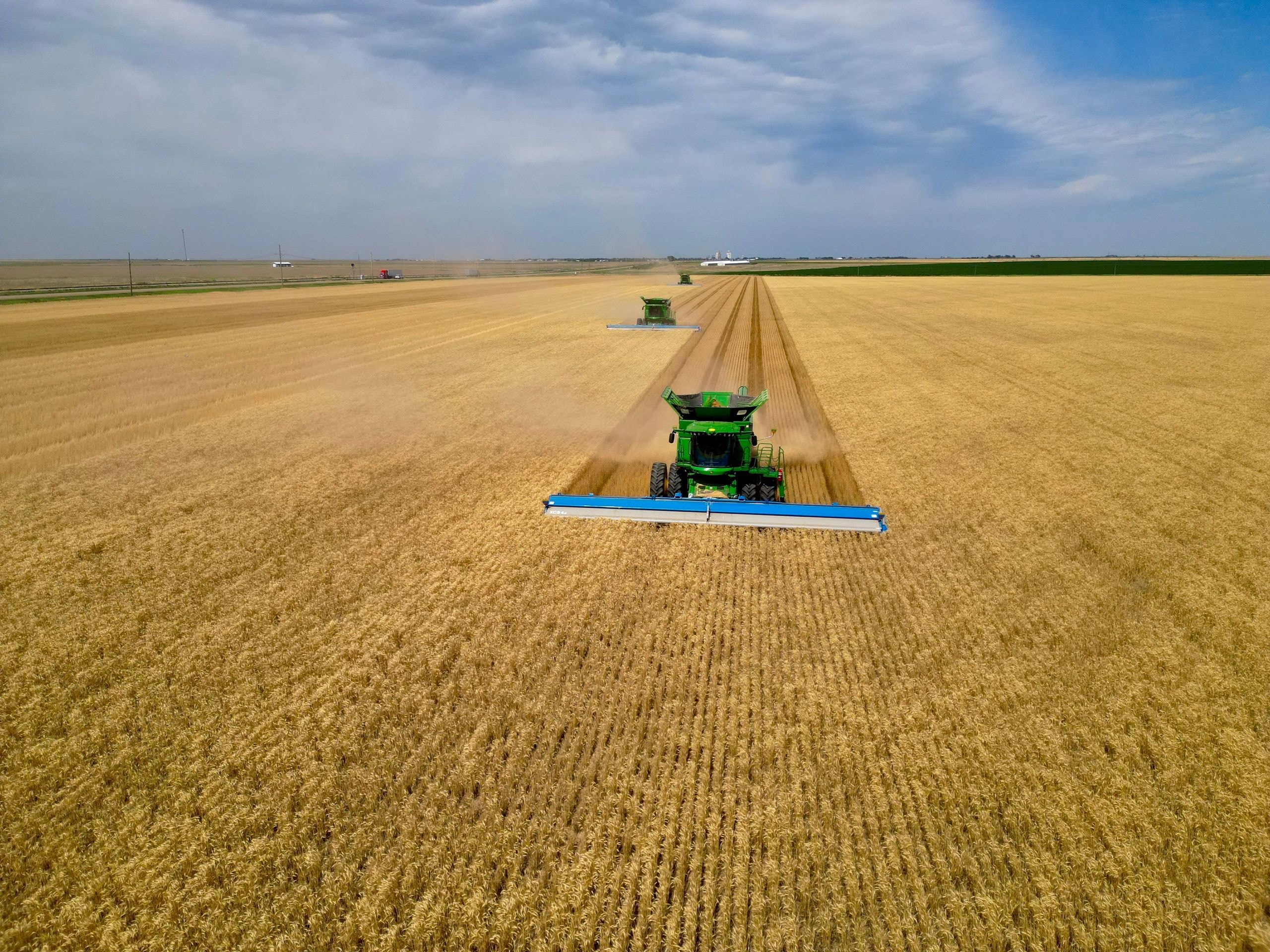 Southwest Family Farms grain harvest