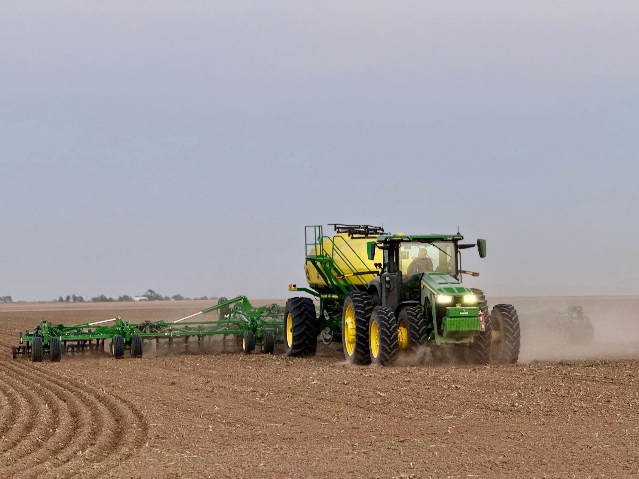 Southwest Family Farms tractor in field