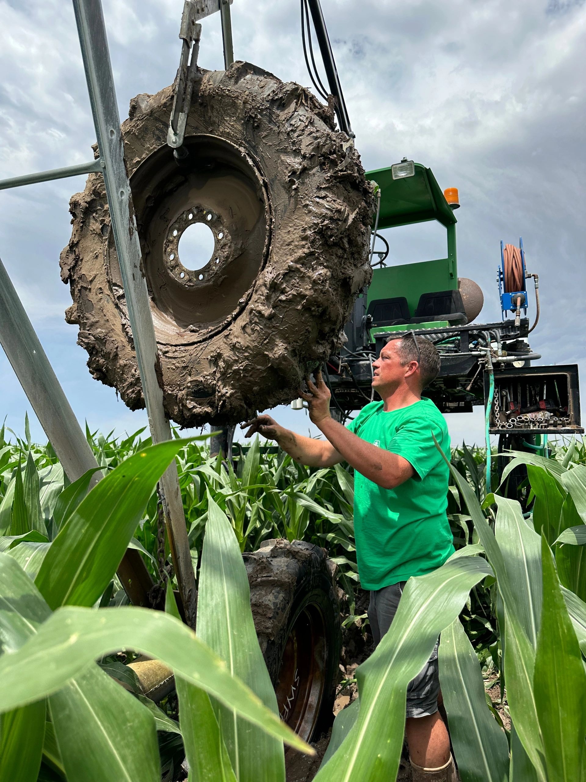 Custom planting operations in the field