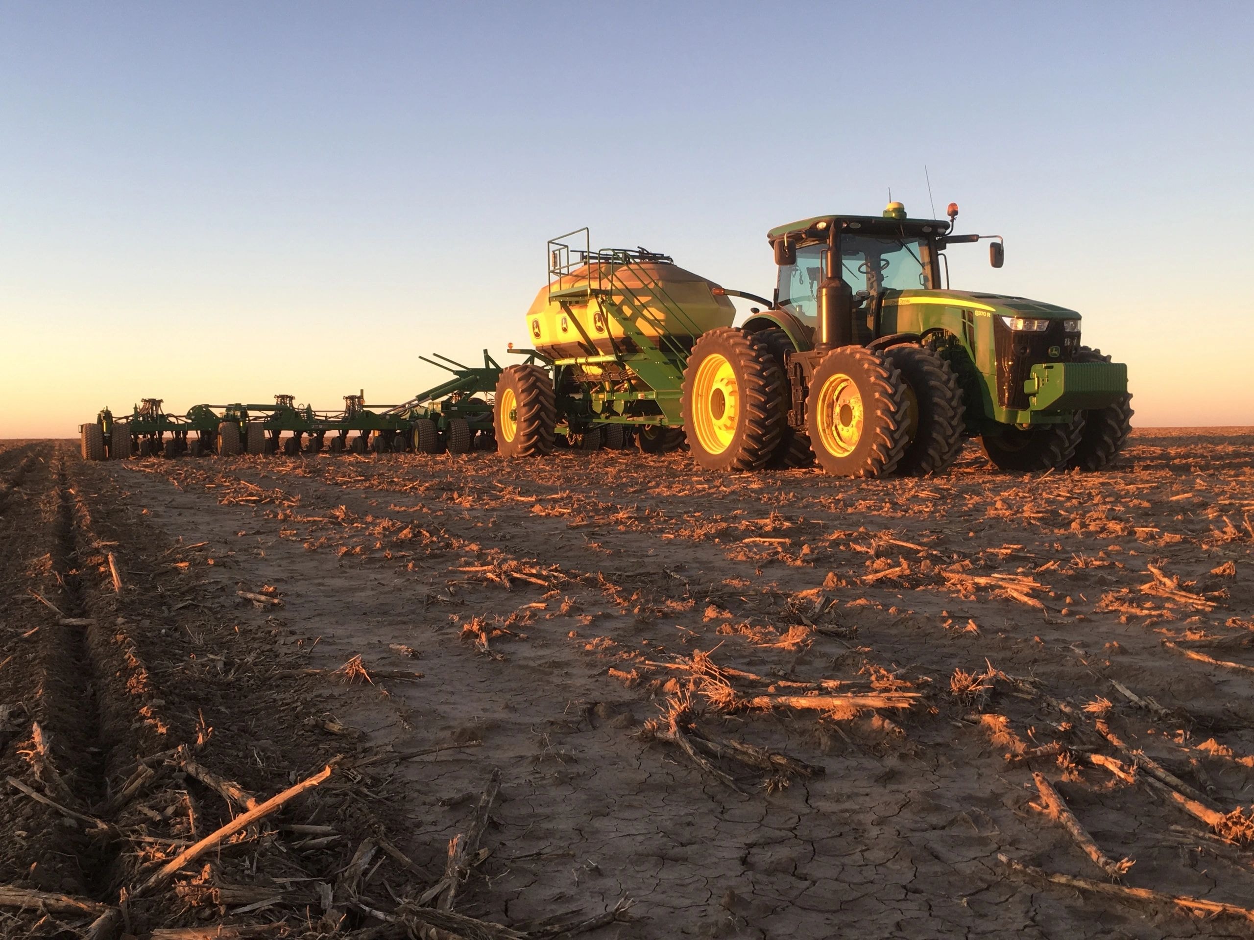 Southwest Family Farms tractor planting