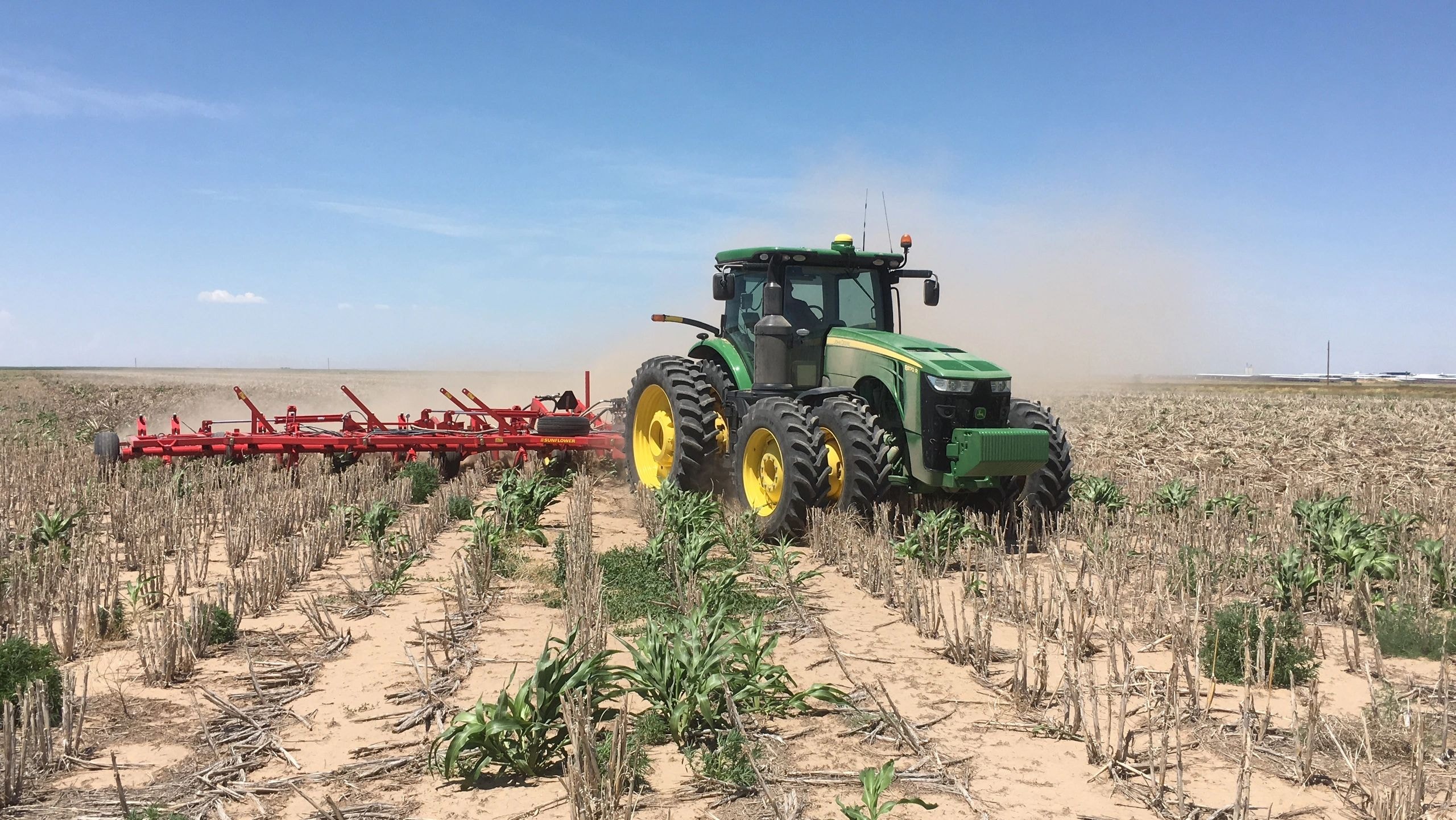 Southwest Family Farms tractor tilling